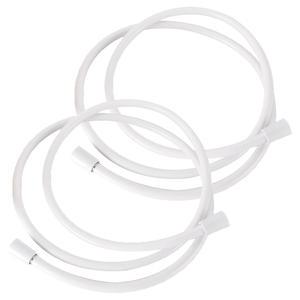 물쎈 물때방지 PVC 샤워기 호스, 2m, 화이트, 2개