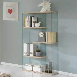 루시드 강화유리 장식장 격자형 거실장 수납장 진열대