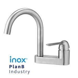 INOX 스텐 수전 투홀 세면기 수전 교체 무광 니켈 제니스 SUS304 CJT-A401