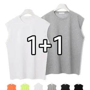 [하프클럽/엠엔씨]1+1 오버핏 플로우 나시티 (MDBT250MJ)