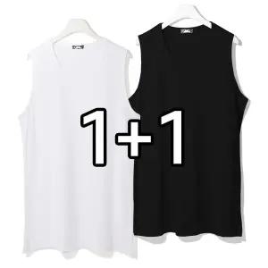 [하프클럽/엠엔씨]1+1 레이어드 30수 롱나시티 (MDBT254LW)