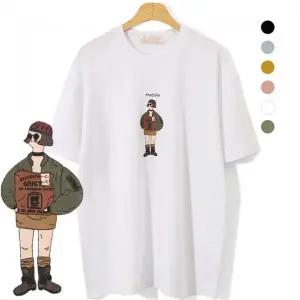 [하프클럽/엠엔씨]슬라브면 마틸다 반팔티 (MDVT871DG)