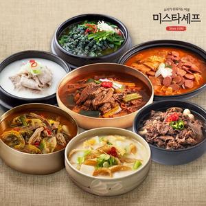 [미스터셰프][미스타셰프][5팩 모음] 육개장 , 뚝배기 불고기 , 부대찌개, 설렁탕 , 사골우거지 , 황태...