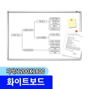 [문구채널] 문교 화이트보드칠판 (자석/1200X1800)