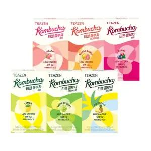 콤부차 6가지맛 혼합구성 60스틱 레몬 베리 망고구아바 파인애플 피치 샤인머스캣)