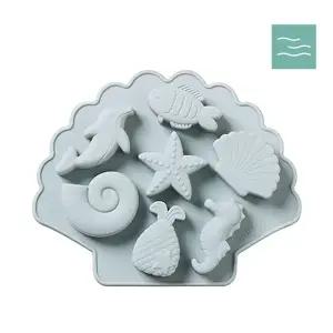 마타바 조개 7구 실리콘몰드 / 비누 석고방향제 디퓨저 인센스 diy 만들기용