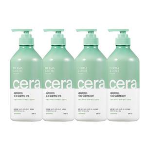 더마앤모어 세라마이드 두피 딥 클렌징 샴푸 600ml x4개