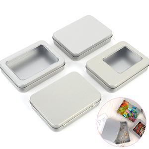 사각 무지 철제 틴케이스 미니 소품 보관 상자 다용도 케이스