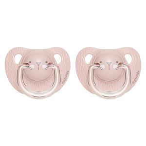 스와비넥스 휘게 아나토미컬형 쪽쪽이 3단계 실리콘 위스커 핑크, 2개