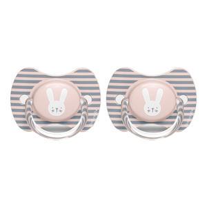 스와비넥스 휘게 프리미엄 일자형 쪽쪽이 2단계 실리콘 래빗 핑크, 2개