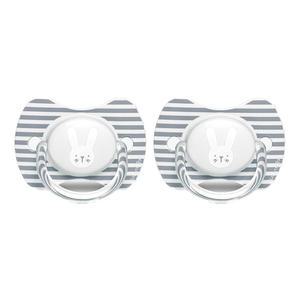 스와비넥스 휘게 프리미엄 일자형 쪽쪽이 2단계 실리콘 래빗 그레이, 2개