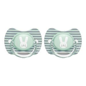 스와비넥스 휘게 프리미엄 일자형 쪽쪽이 2단계 실리콘 래빗 민트, 2개