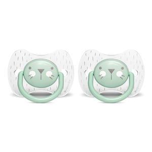 스와비넥스 휘게 프리미엄 일자형 쪽쪽이 2단계 실리콘 위스커 민트, 2개