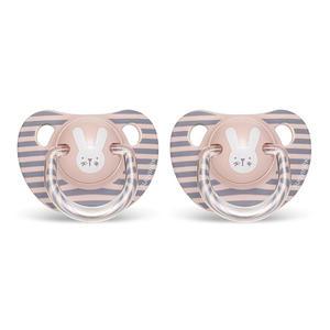 스와비넥스 휘게 침독예방 아나토미컬형 쪽쪽이 2단계 실리콘 래빗 핑크, 2개