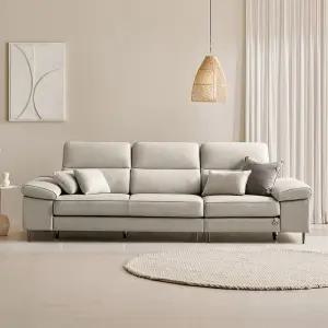 [쉐우드가구] 디바인 이태리 천연통가죽 소파 4인용