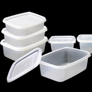 전자레인지 사각 일회용 포장 용기/뚜껑 세트 50개입 사이즈별 밀폐 포장 배달 조리 반찬 음식 칸