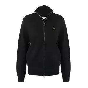 라코스테 스탠드업 클래식핏 스웨트 여성 집업 자켓 블랙 AH1957-031
