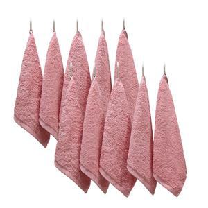 코튼클라우드 40수 고리형 핸드타월 코랄핑크, 10개입, 1개