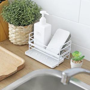 화이트 주방 세제 수세미 보관 미니 선반 욕실 비누 부엌 소품 정리 거치대