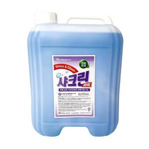 무료/푸른신화/샤크린 파워 18L x 1개/액체세제/세탁세제/샤크린파워 18KG/물비누/빨래/업소용/말통/대용량/덕용/영업용