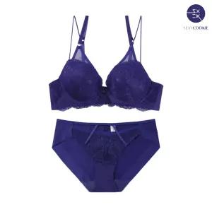 [롯데백화점]섹시쿠키 유니크 청바이올렛 스트링 헴팬티 세트 SCWBZ505SCWPZ505