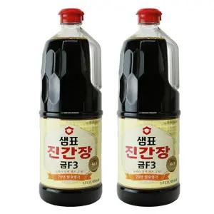 샘표 진간장 금F-3 1.7L x 2개 ,조림 볶음