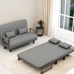 1인용 2인용 패브릭 소파베드6단계 각도조절 소파 겸 침대