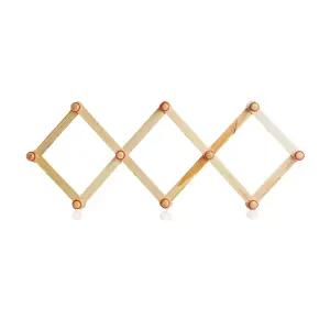 KR리빙 원목 자바라 옷걸이 미끄럼방지 고무링 행거 다용도 코트랙