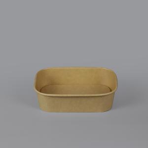 샐러드 특수컵 사각크라프트 종이용기580ml 300개