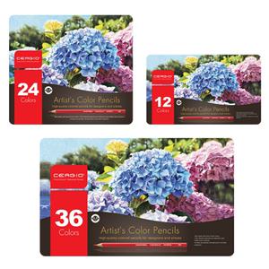 세르지오 유성 색연필 전문가 12색 24색 세트