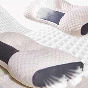 경추 베게 꿀잠 숙면 목 배개 푹신한 베개 편안한 인체공학 디자인 엠보싱 쿠션 거북목 일자목 목디스크 개선 글로벌와이