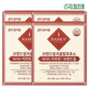 드림이음 카무트 효소 브랜드밀 곡류 발효효소 3g x 120포 4개월분