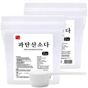 순담 과탄산소다 2kg[2개] 총 4kg 스푼 산소계표백제 표백제 세정제 세제