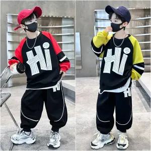 [삐삐네옷가게]남아 주니어 팝아트 하이 맨투맨 상하복