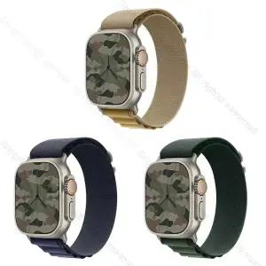 Apple Watch Ultra 2 GPS + Cellular 49mm 내추럴 티타늄 케이스 그리고 알파인 루프 (탠/네이비/다크그린)