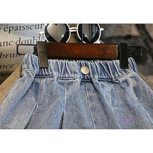 아동청반바지 여아 유아 밴딩 데님 치마바지 키즈청bcd407