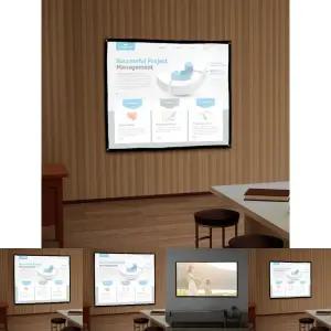 이동형 빔프로젝터 스크린 120 90cm 4:3비율/이동식스크린/이동식빔스크린/강의/회의/영상/영화/휴대용