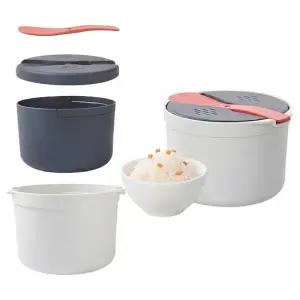 전자레인지 저당 밥솥+찜기 3종 세트 라면 만두 계란찜 쿠킹팟 전자렌지용 용기 R385