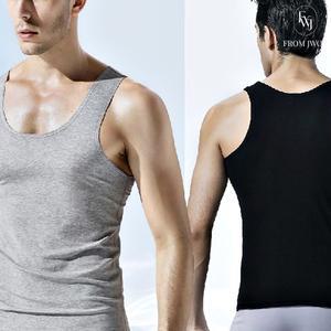 머슬핏 나시 남자 민소매 기본 면 티 헬스 런닝 운동 남성 블랙 화이트 그레이