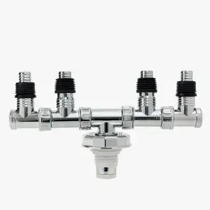 세탁기배수구트랩 4구 자동개폐형 세탁기Y트랩