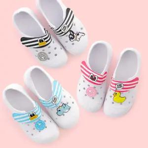 팬콧 스트라이프 벨크로 실내화(3컬러 택1)/유치원 실내화 초등 학생 학교 유아 어린이 신학기 아기 아동