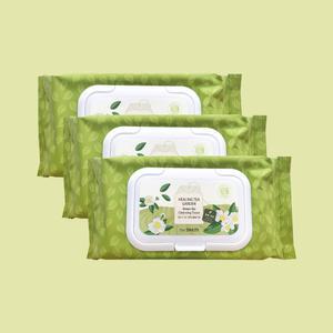 더샘 힐링티가든그린티 클렌징티슈 60매X3개 간편한 클렌저