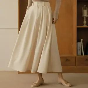 무드앤 뒷밴딩 핀턱스커트(숏/롱)