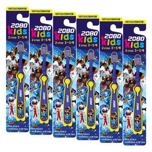 2080 키즈 2스텝 또봇 칫솔 남아용 1p X 6개