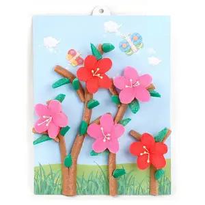 [오피스넥스]플레이콘 봄꽃액자만들기 진달래