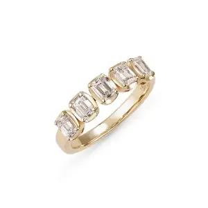 14k 프레임 랩 다이아몬드 하프 이터니티 반지