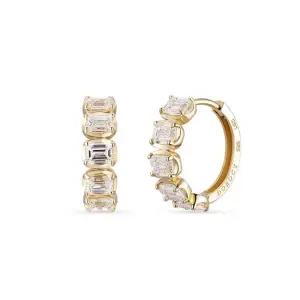 14k 프레임 랩 다이아몬드 링귀걸이