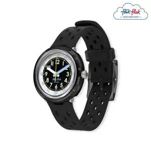 [플릭플락][본사]  플릭플락 유아용 시계 FIZZ IN BLACK FCNP001