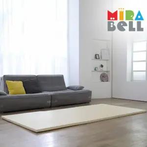 [미라벨] 아기유아 놀이방 2단폴더매트 층간소음방지 제로갭 노틈새 매트 향균형 100x200