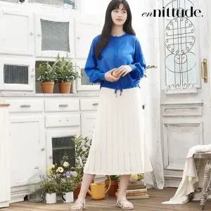 엔니튜드 헤링본 크로셰 니트 스커트 1종